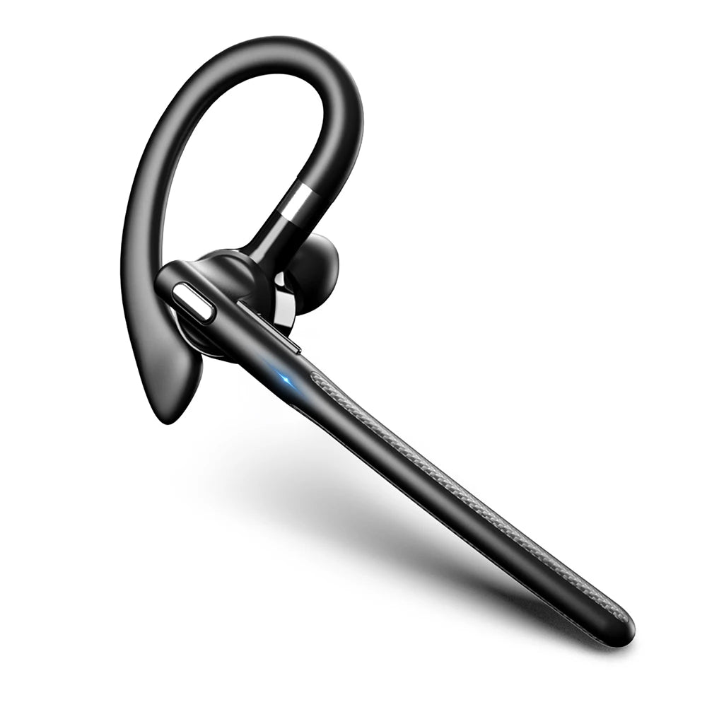 Single Ear Wireless Headset Ear-hook Bluetooth 5.4 Driving Headphone With Dual-Mic CVC8.0 Noise Cancelling Handsfree Earphones