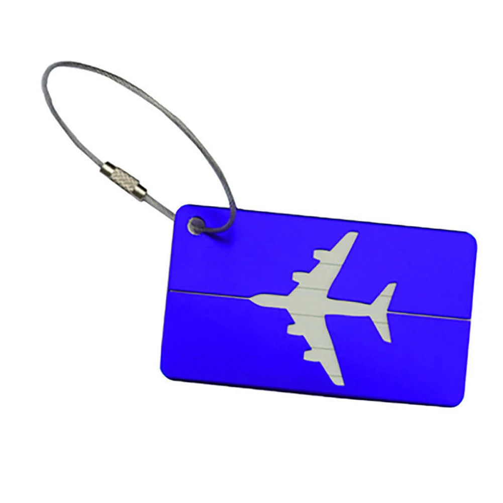 Premium Aluminum Travel Luggage Tag Durable Luggage Identification with Business Card Holder Fashion Tag Travel Accessories