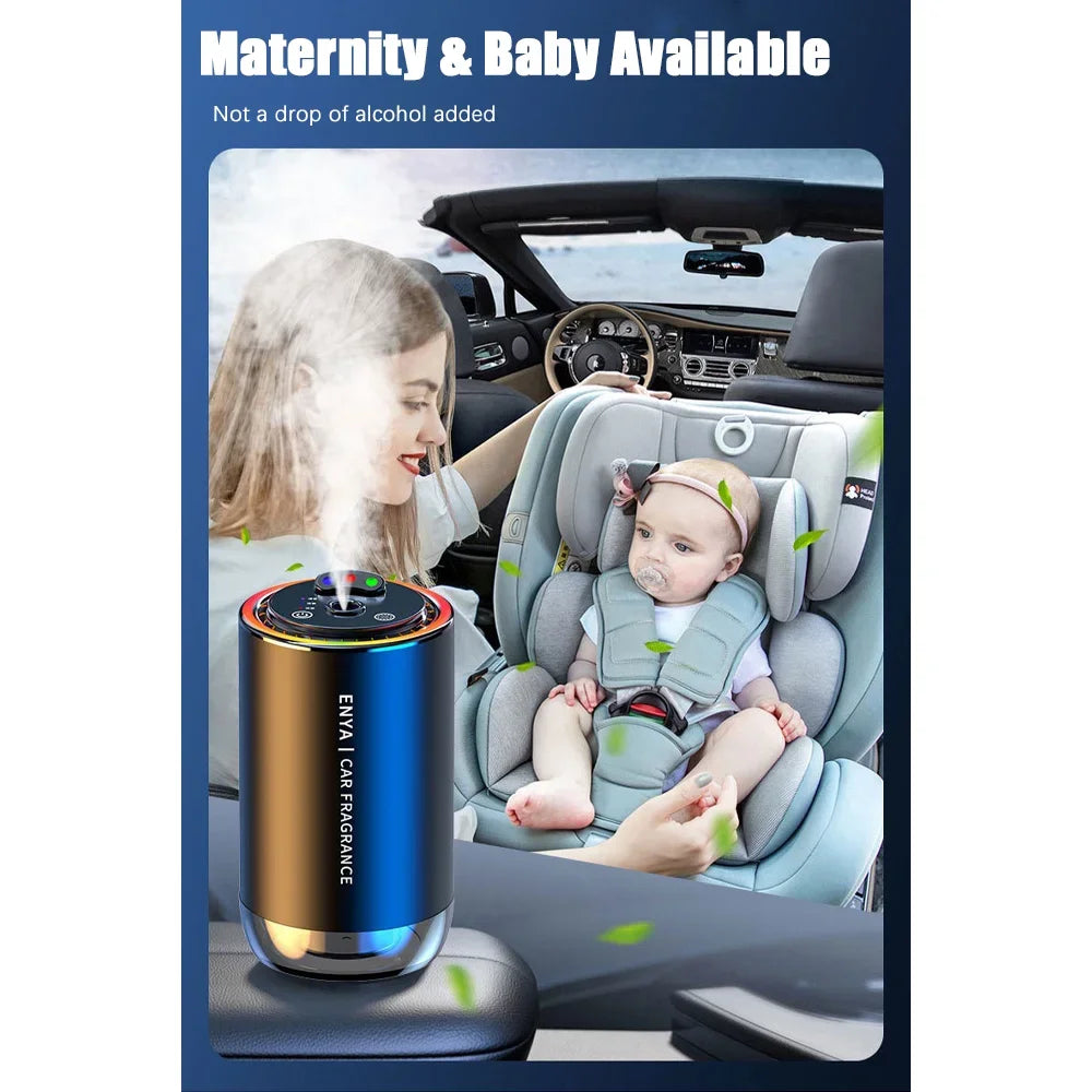 Car Air Freshener 3 Color Essential Oil Fragrance Diffuser Smell Distributor USB Rechargeable Aromatherapy Scent Air Refresher
