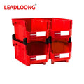 LEADLOONG V6 Stackable Box 4pcs 14.8*8.4*7in/37.7*21.3*18cm Large Capacity Multi-Functional Storage Containers Shelves