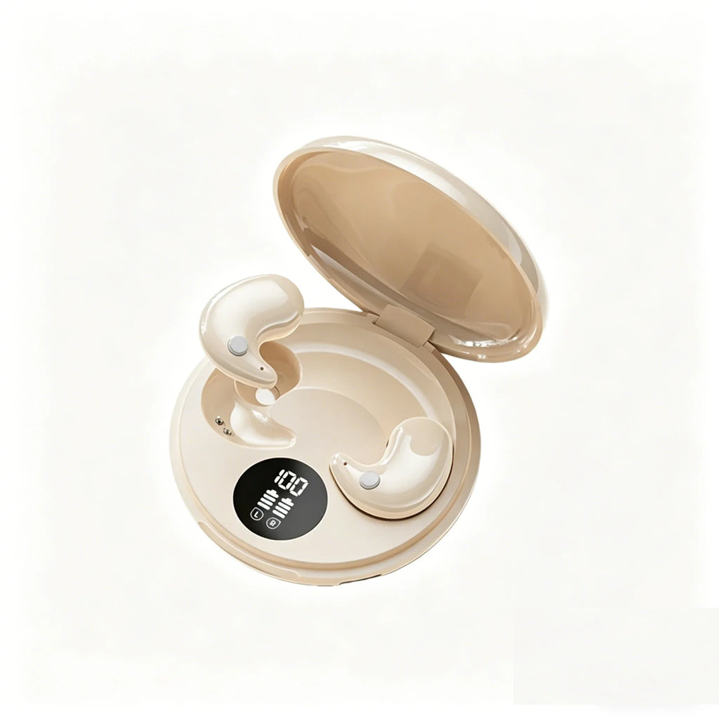 Ultra Thin Wireless Sleep Earbuds Zero Pressure Design for Side Sleepers All-Day Wearing Comfort Extended Playtime Battery