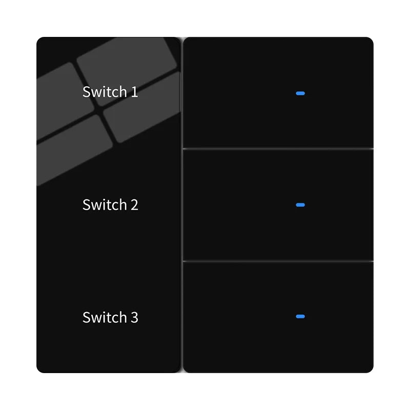 Tuya Smart Life Zigbee Smart LED Display Switch Supports Multi Language Settings APP Remote Control AI Voice Control AC100-240V