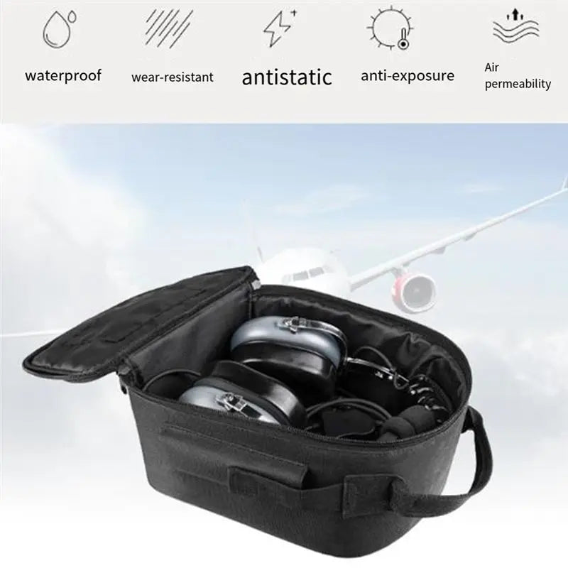 Headphone Storage Bag Headband Headphone Storage Bag Aviation Headphone Bag Pilot Headphone Storage And Organization Bag Durable