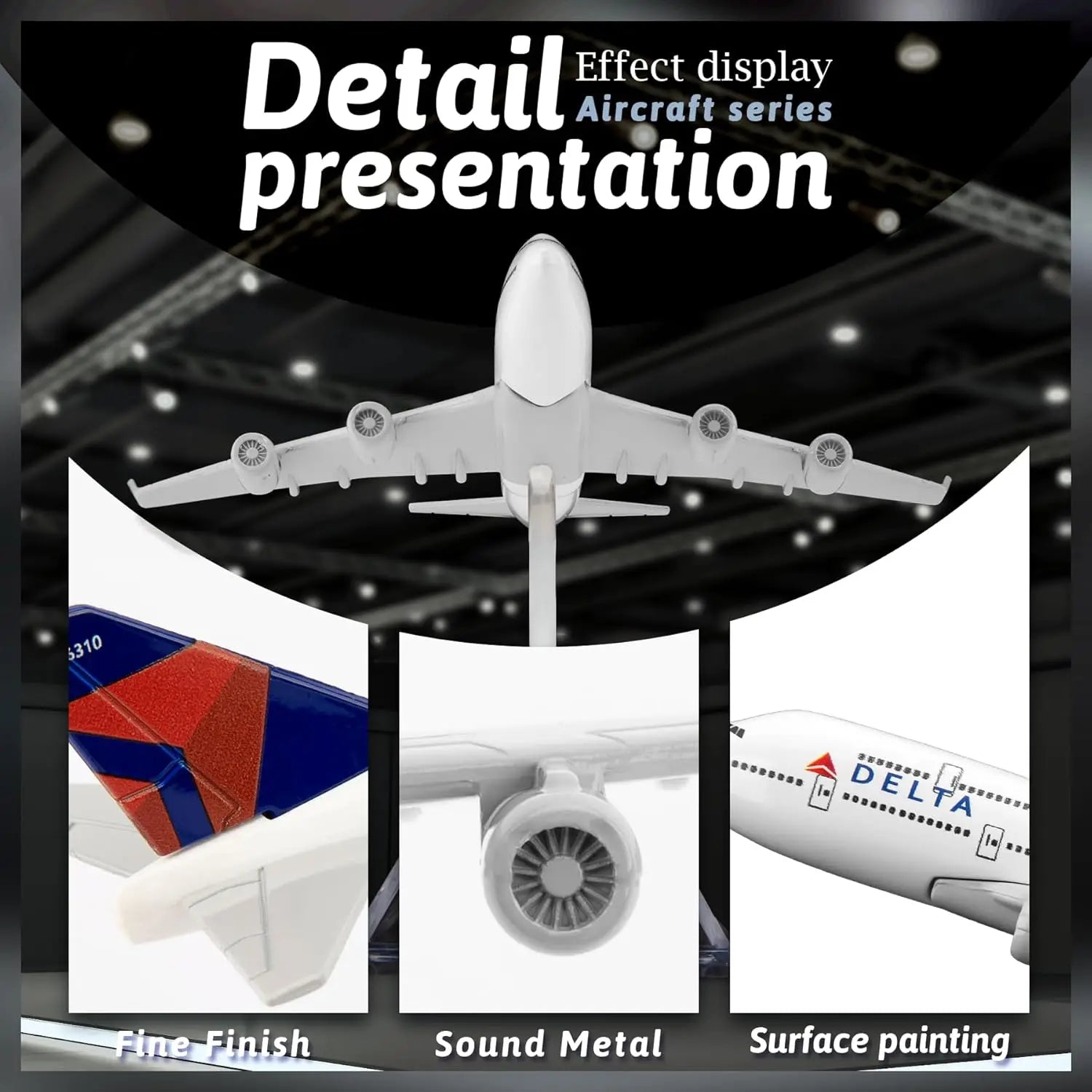 Multiple Simulation Of 747 Delta Airlines Aircraft Model 16cm Alloy Metal Toys Boys Kids Airplane Plane Decoration Orname