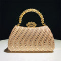 2025 Luxury Full Diamonds Evening Clutch Bag New Fashion Rhinestone Design High End Party Handbags Lady Trendy Shoulder Bag
