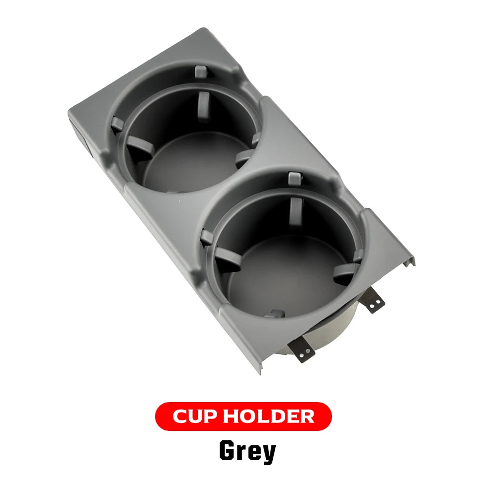 New Double Hole Car Styling Front Center Console Storage Box Coin + Cup Holder For Bmw 3 Series E46 323i 318I 98-06 51168217953