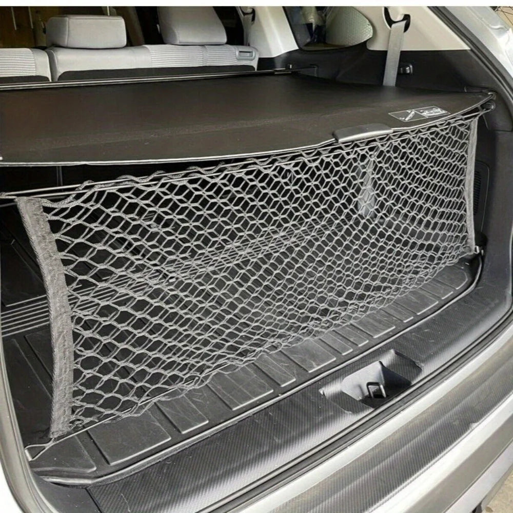 1PC Cargo Net with Fixing Hooks Adjustable Elastic Net for The Trunks of SUVs Cars and Trucks Car Trunk Interior Accessories