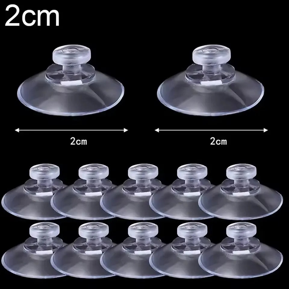 40/5Pcs Transparent Suction Cups Hook Strong Adhesive Sucker Holders Hanger Car Suction Pads Kitchen Bathroom Window Glass Decor