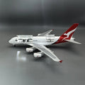 New 1/160 scale Qantas A380 Aircraft Model, Openable Door Resin Diecast collectible aircraft with Landing Gear Wheels Light
