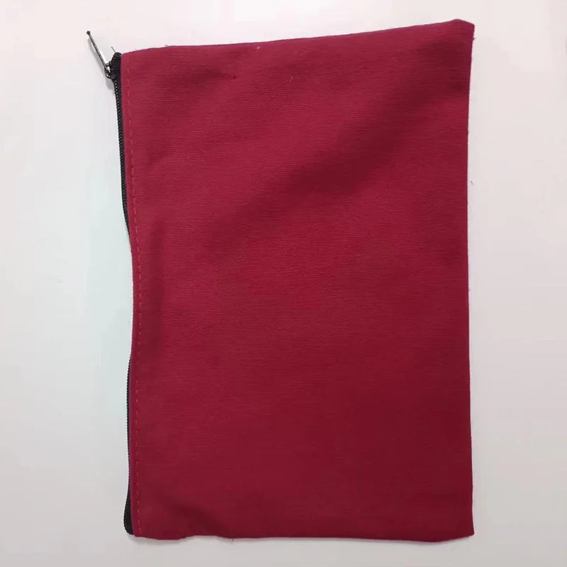 10/20/50 Canvas Zipper Bag, Stationery Packaging Bag, Change Storage Bag, Small Business Gift Bag Customizable Logo