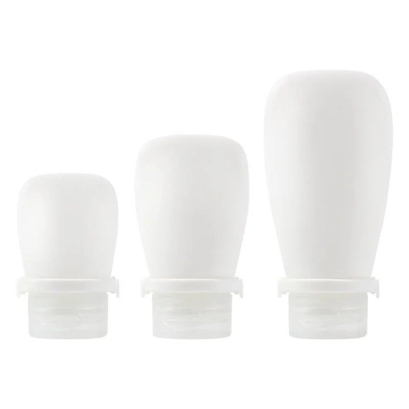 10PCS 30/60/90ml Empty Refillable Silicone Travel Soft Squeeze Tube Leakproof For Shampoo Lotion Bottle Portable Container