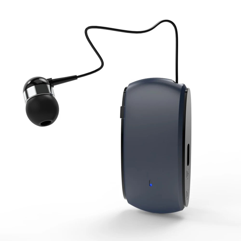 K68 Multi-functional Retractable Cable Bluetooth Headset Sports Headset with Card Recording MP3 Lavalier Headset