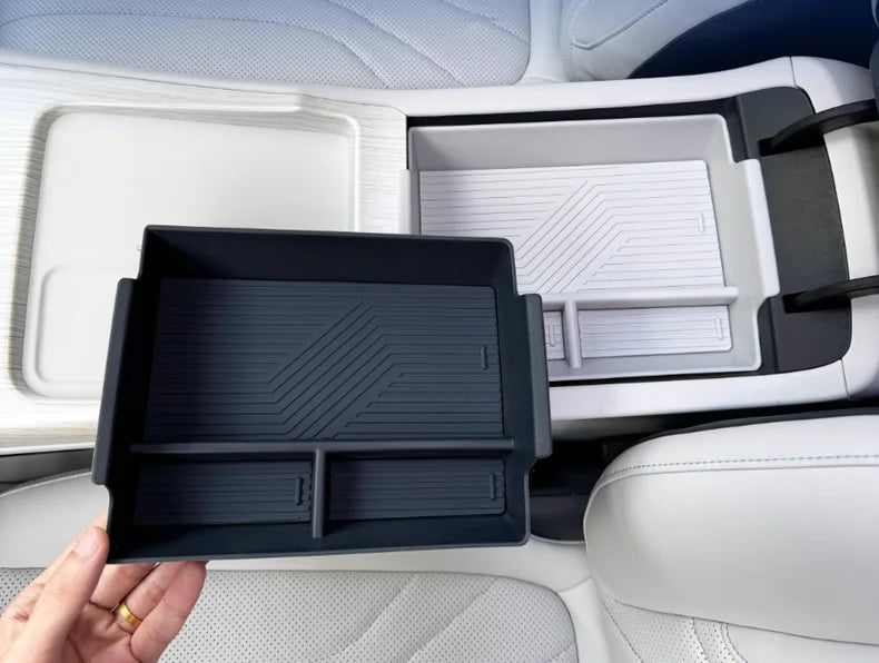 Car Storage Box For Geely EX5 Galaxy E5 E245 E.MAS 7 2024 2025 2026  Anti-dirt Handrail Box Center Console Storage Accessory