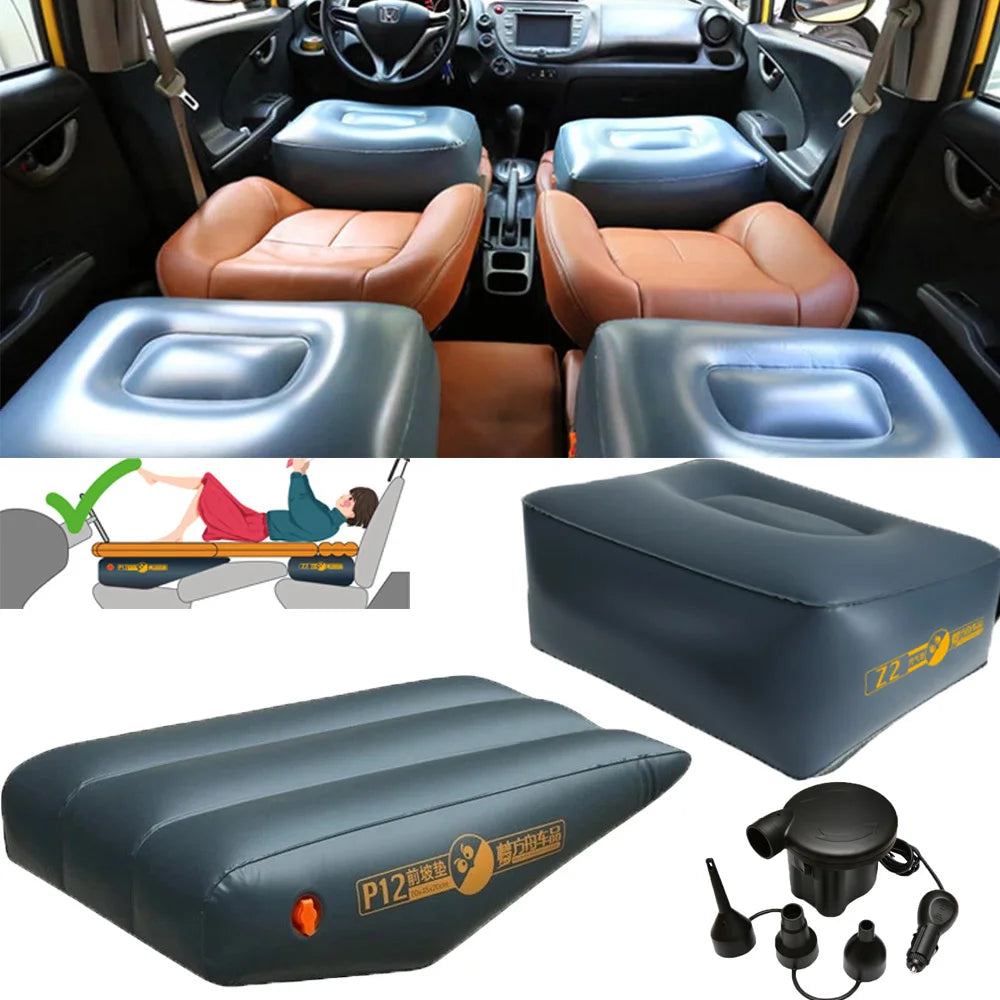 Car Travel Inflatable Mattress Air Bed Back Seat Universal Rear Clearance Pad Gap Padding Long Distance Auto Camping Artifact