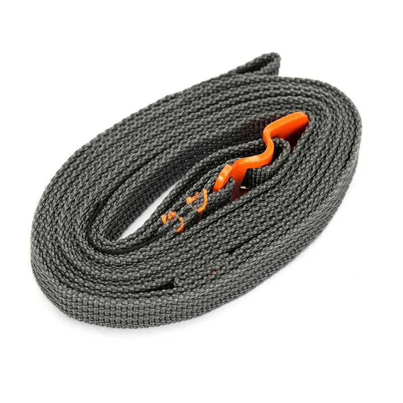 200cm Camping Outdoor Travel Equipment Durable Quick Release Luggage Strap with Stainless Steel Buckle Hook Release Type Gear
