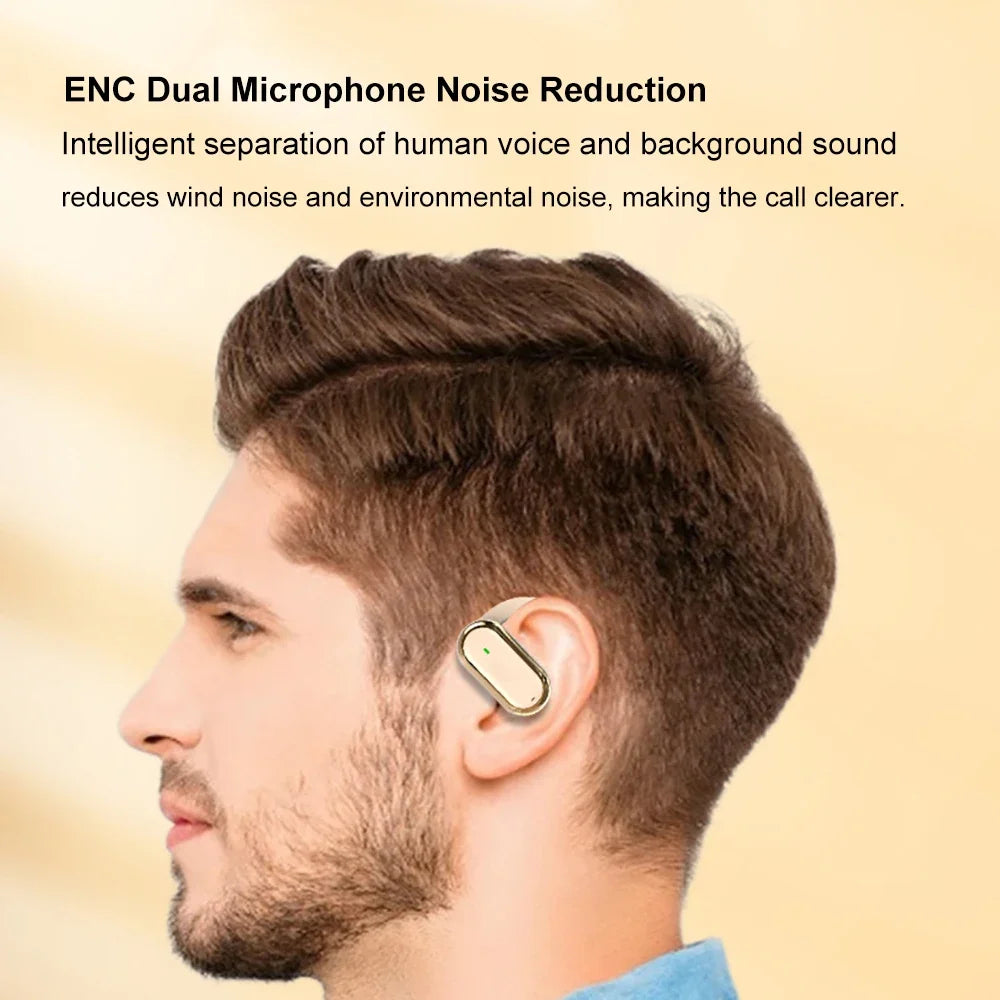 KEBIDUMEI Open-Ear Bluetooth 5.4 Earphones Ear Hook TWS Wireless Headphones IPX6 Waterproof Headsets HiFi Stereo Sports Earbuds