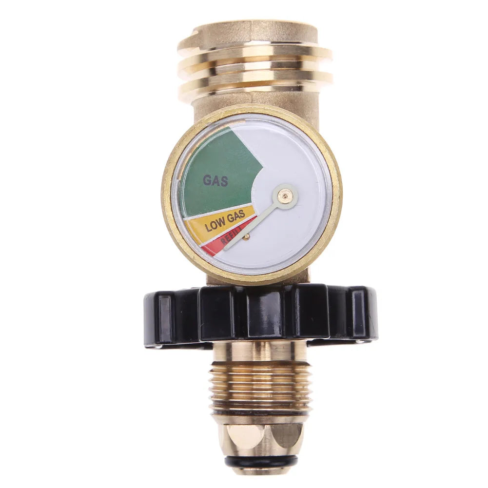 High Low Gas Pressure Gauge Level Indicator Pol Propane Lpg Bottle Cylinde Outdoor Gas Tank Adapter Pressure Gauge Connector