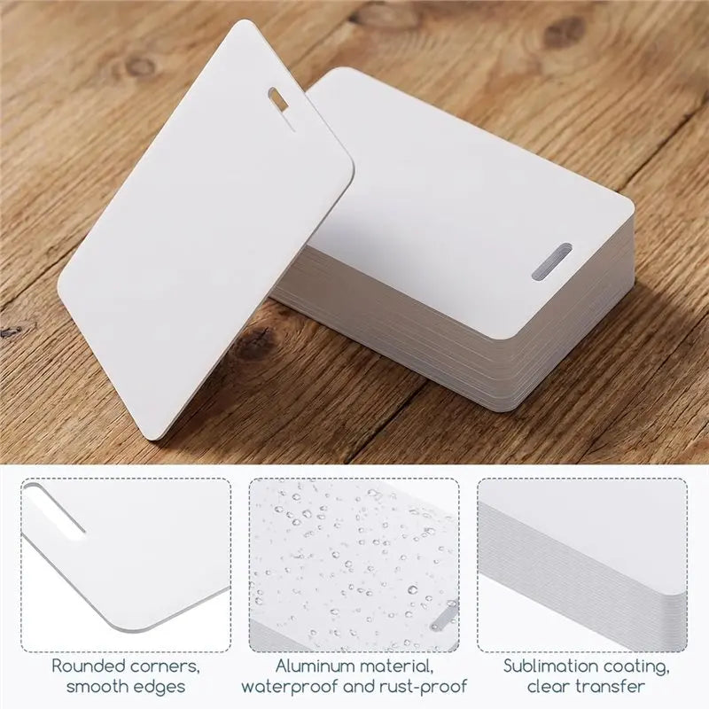 ABRT-Sublimation Blank Luggage Tags DIY Travel Suitcase Tags Heat Transfer Blank Luggage Tags