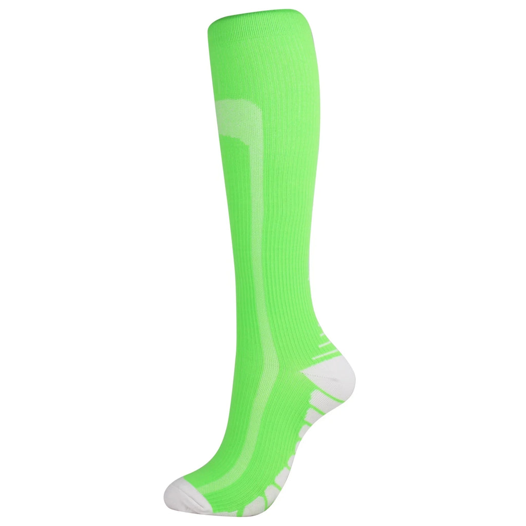 Running Compression Socks Football Hiking Golf Gym 20-30mmhg Gradual Change Nylon Sports Socks Diabetes Pregnancy Varicose Veins
