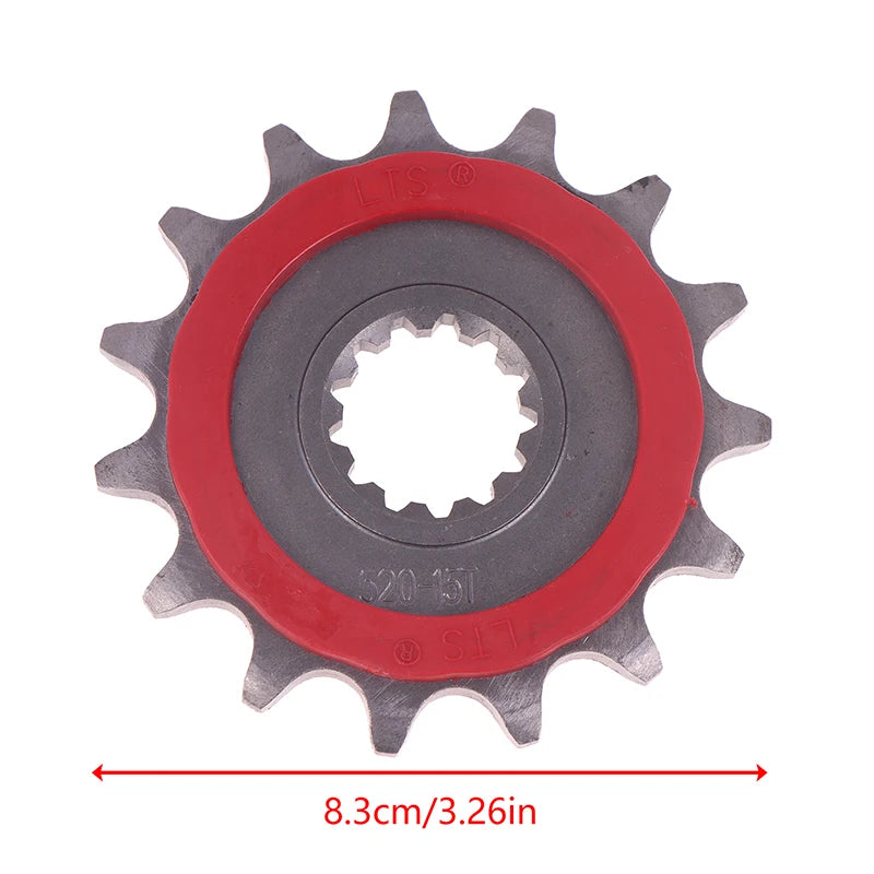 8.3cm/3.26in 15T For CFMOTO 450MT 450mt 450 MT Small Silent Durable Motorcycle Front Sprocket Chain Wheel Front Fly Wheel Pinion