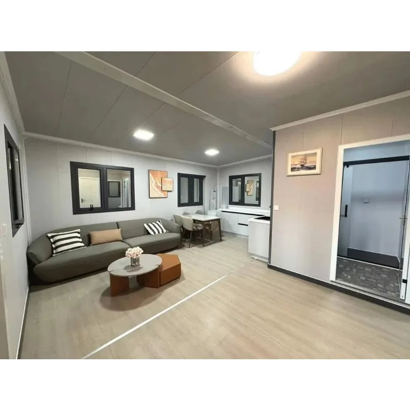Detachable Container House with Bathroom 20 Feet Detachable Showroom Detachable Container House