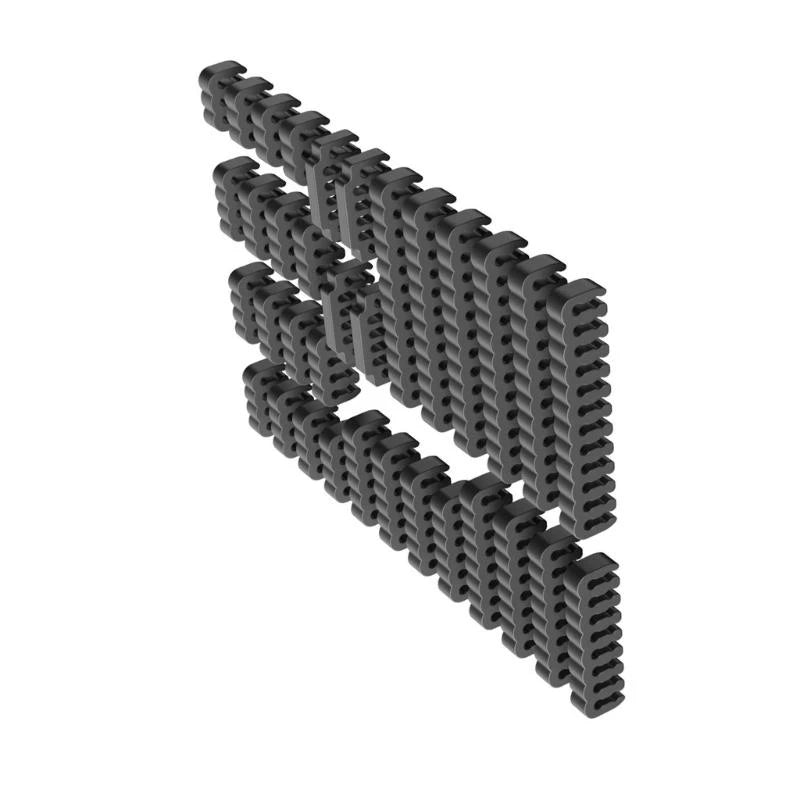 P9FA 34PCS Multipurpose Acrylic Combs For Neat Power Cable Routing 24Pin Motherboards