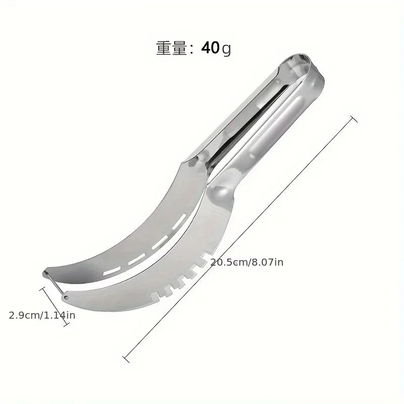 1pcs - Stainless Steel Fruit Slicer/Divider, Watermelon Slicer, Watermelon Cutter, Slicer/Divider, Amazing Sl