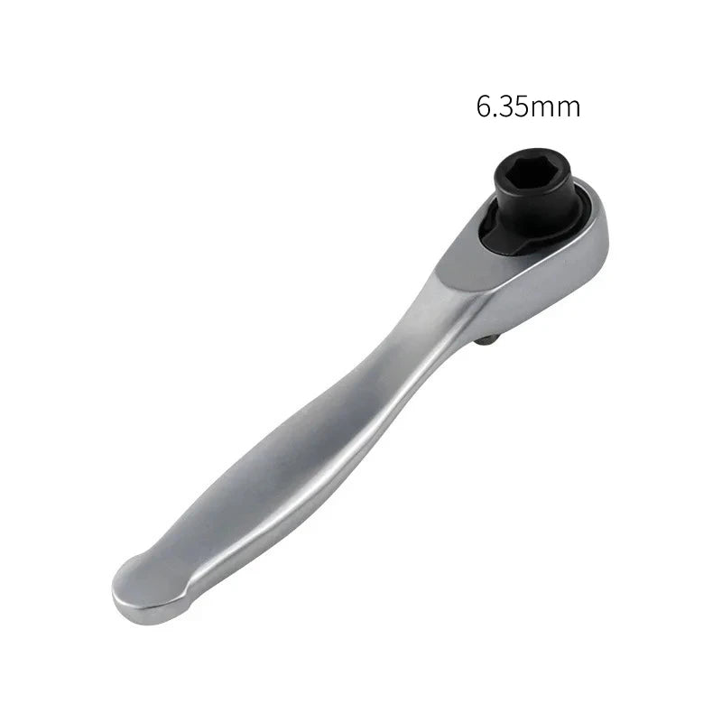 Mini 1/4 inch Double Ended Quick Socket Ratchet Wrench Socket Screwdriver Bit Driver Quick Release Ratchet Wrench Hand Tools