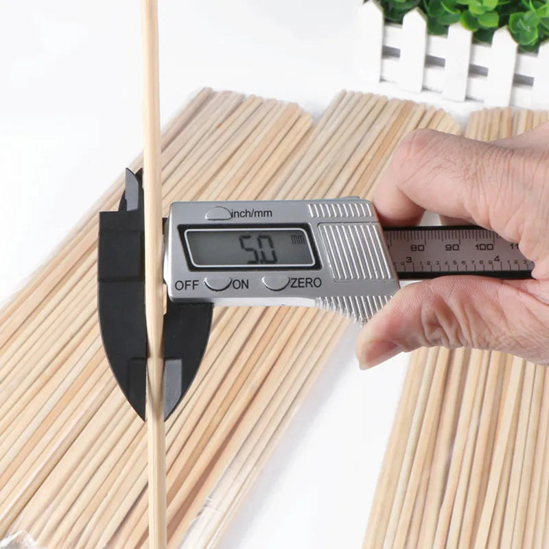 100pcs 20-50CM Disposable Food Sticks Bamboo Skewers Food Bamboo Meat tool Barbecue Party Disposable Long Sticks BBQ Accessorie