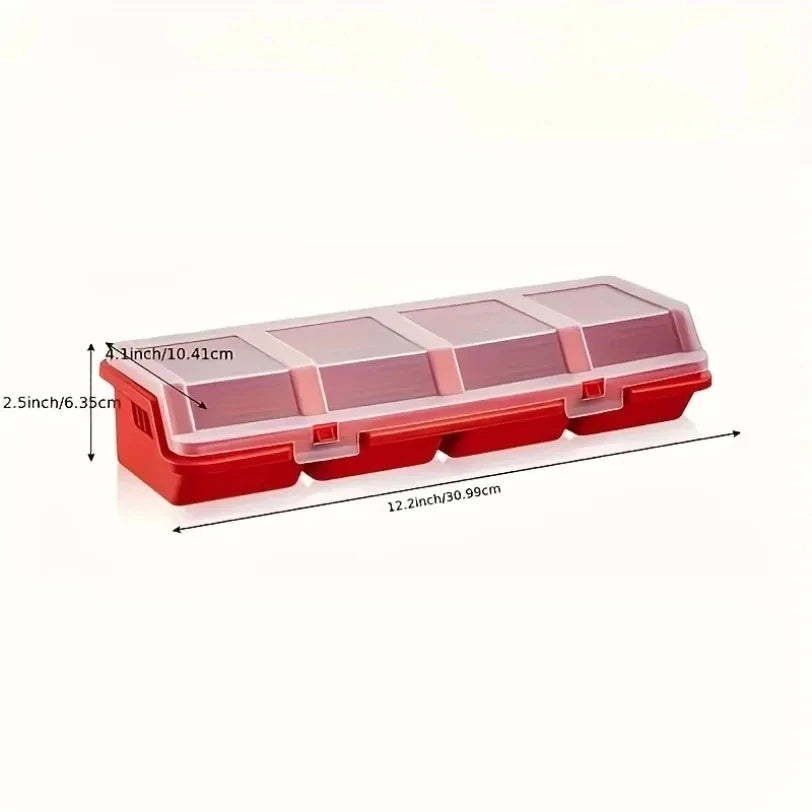 Convenient Multi-Compartment Screw and Small Parts Storage Box Durable Plastic Hardware and Jewelry Storage Box