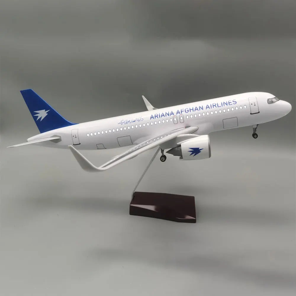 1/80 Scale 47cm Ariana Afghan Airlines Airplane A320 Neo Diecast Resin Plane Model Collection Display Gifts Fans