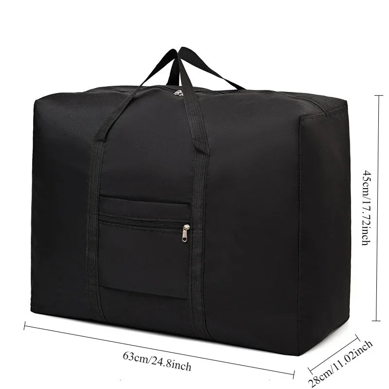 Oxford Cloth Travel Bag Wear Resistant Storage Duffle Bag Student Luggage Moving Hand Bag For Outdoor Trip House Moving