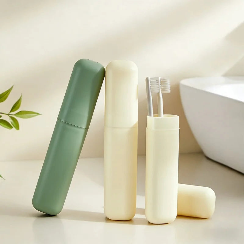 Unisex travel toiletry storage set, essential for business trips and travel, portable toothbrush, toothpaste, mouthwash cup stor