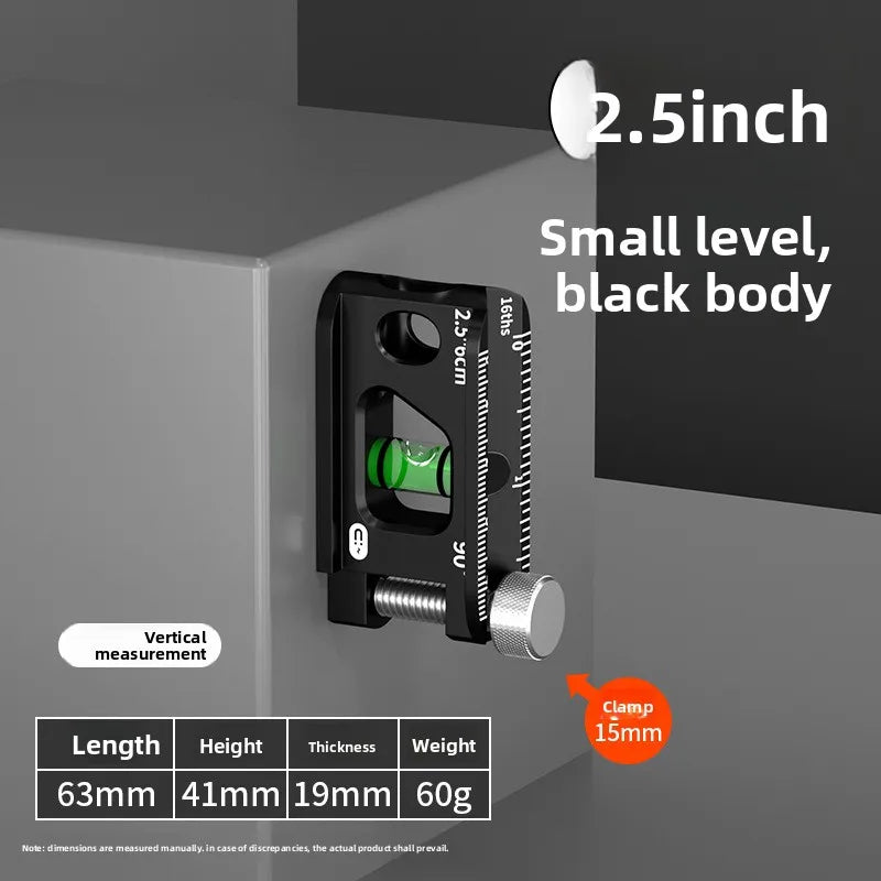 Solid Cast Aluminum Spirit Level, High Precision Strong Magnetic V-Groove Magnet Track Angle Finder for Construction