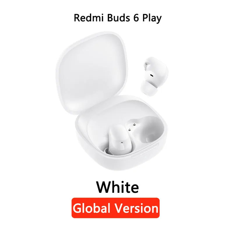 Global Version Redmi buds 6 Play Earphone 10mm Dynamic Driver AI noise cancellation for calls Bluetooth 5.4 TWS Headphone