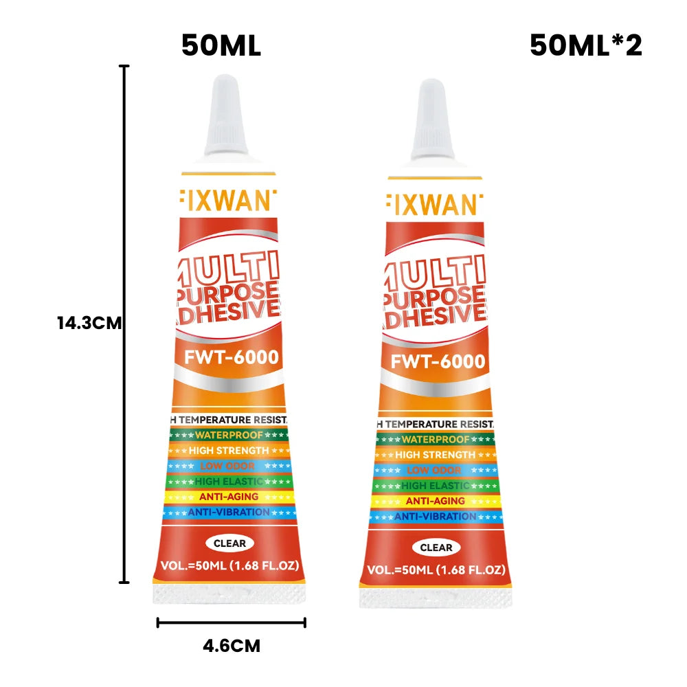 Car Logo Sticking Glue, Waterproof Heat Resistant Adhesive, Fit for Chrome Metal, ABS, Acrylic Car Badge & Interior Parts