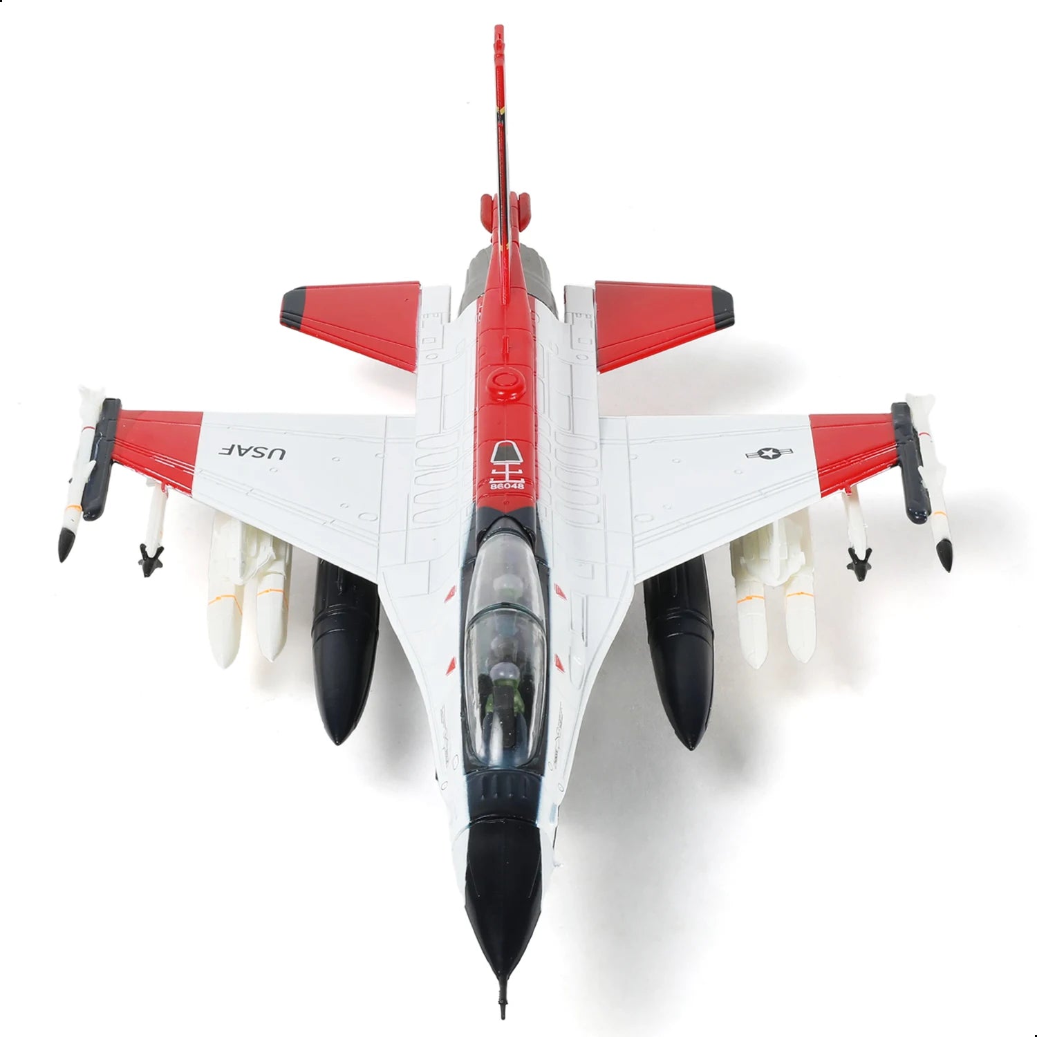 NUOTIE 1/72 F-16D X-62 VISTA USAF Test Pilot School Pre-Built Diecast Model with Stand Collection Gift for Adult