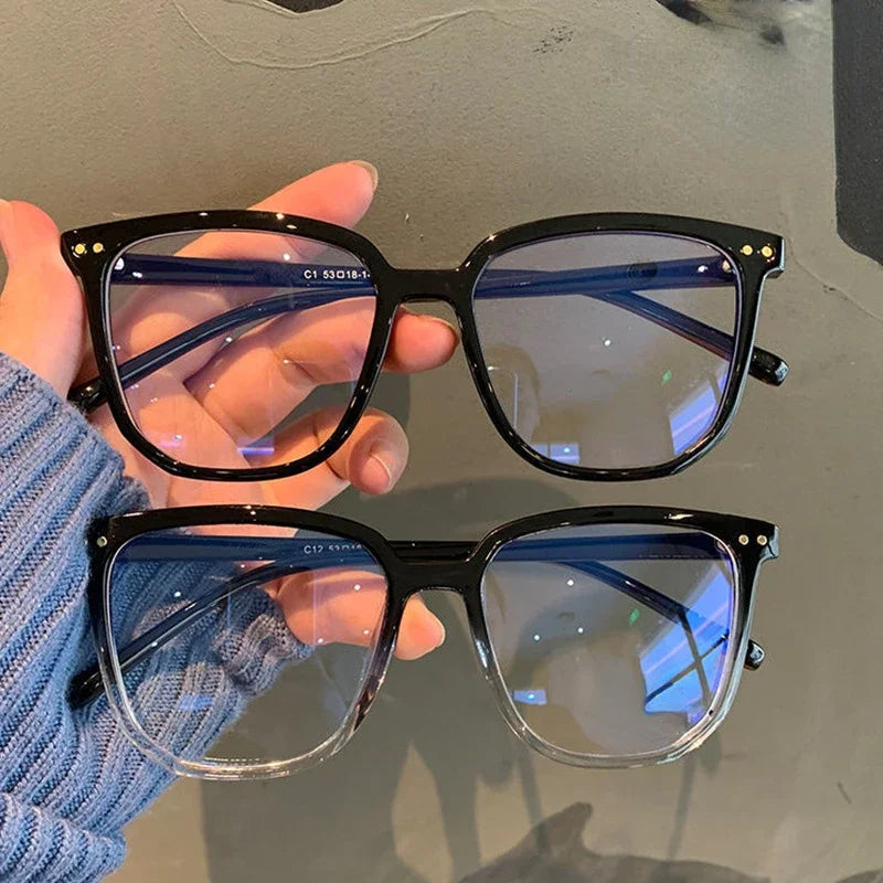 Hiking Camping 1/2/3pcs Anti-blue Light Glasses for Women Simple Regular Eyeglass Frame Finished Retro Flat Light Frame