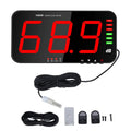 Wall-Mounted Sound Level Meter 30-130dB LED Digital Decibel Noise Tester Sound Light Alarm USB Data Logger for Bar Factor