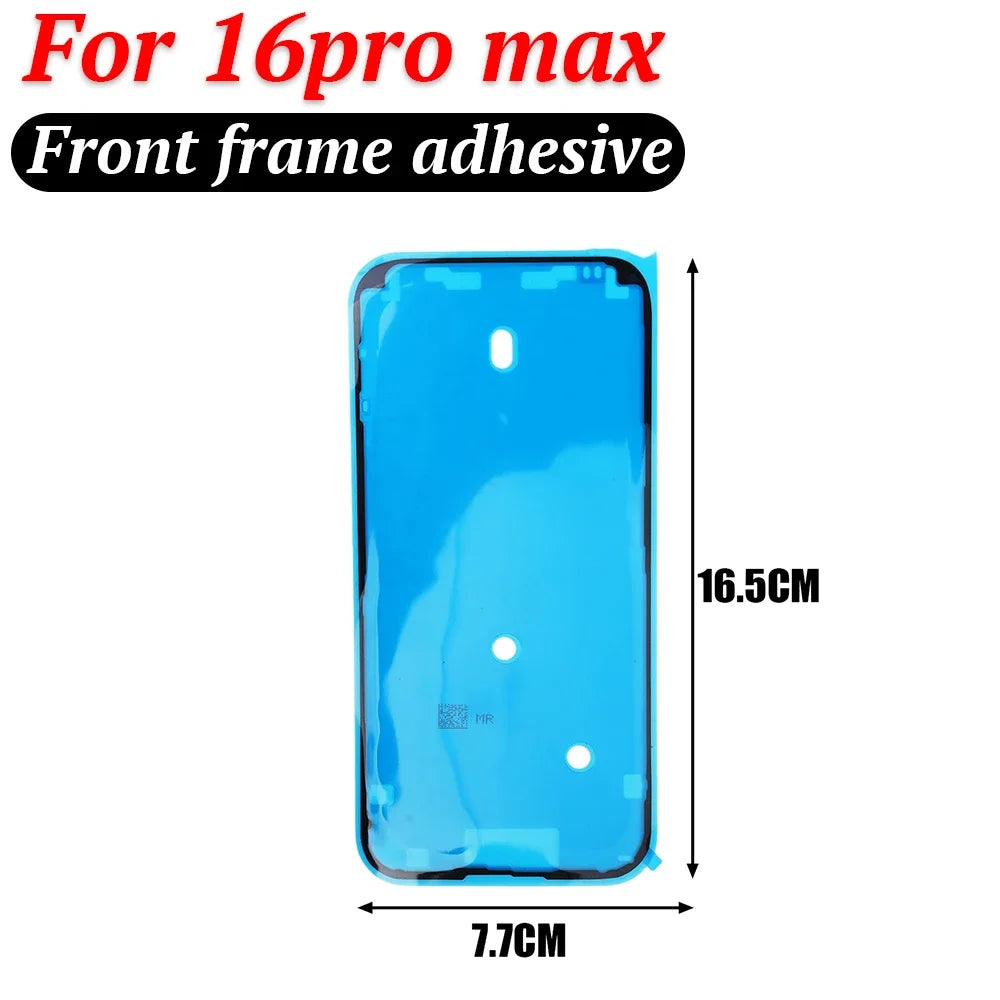 1-10pack Back Cover Adhesive Sticker for IPhone 16 Pro 16pro Max LCD Screen Front Frame Waterproof Seal Tape Glue Repair Parts