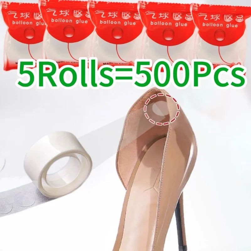 100/500/1000/2000PCS Self Adhesive Heel Anti Drop Sticker Ballon Dot Birthday Wedding Party Balloons Glue Sticker Balloons Stand