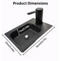 Aluminum Alloy IGT Camping Sink with Tea Tray & Cutting Board - Foldable Accessory for Outdoor IGT Table