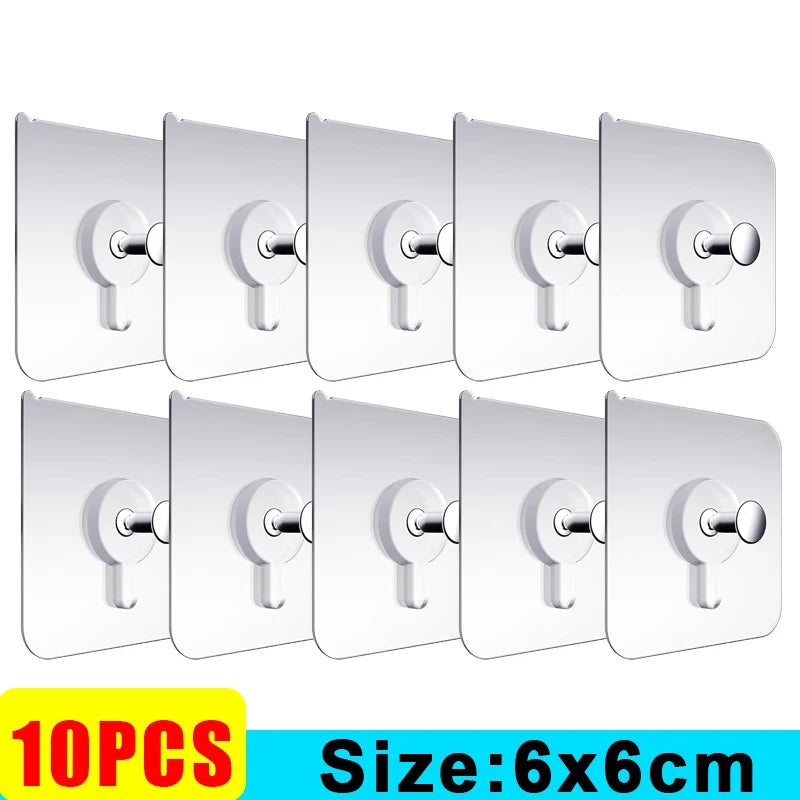 Strong Adhesive Hooks Picture Frame Holder Poster Clock No Drilling Hooks Home Kitchen Bathroom Waterproof Hanger Screw Hooks