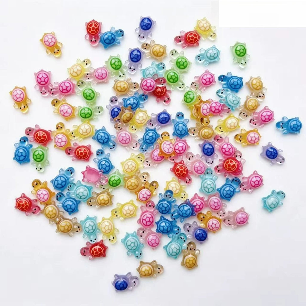 135/265 mini resin turtles, perfect for diy crafts, nail art, crafting, and miniature landscapes – figurines with plant