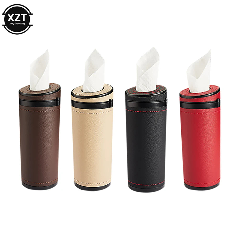1pc Multifunction Car Tissue Box Cover Holder Auto Round Paper Tube Safety Broken Window Tissue Cup Auto Interior Accessories