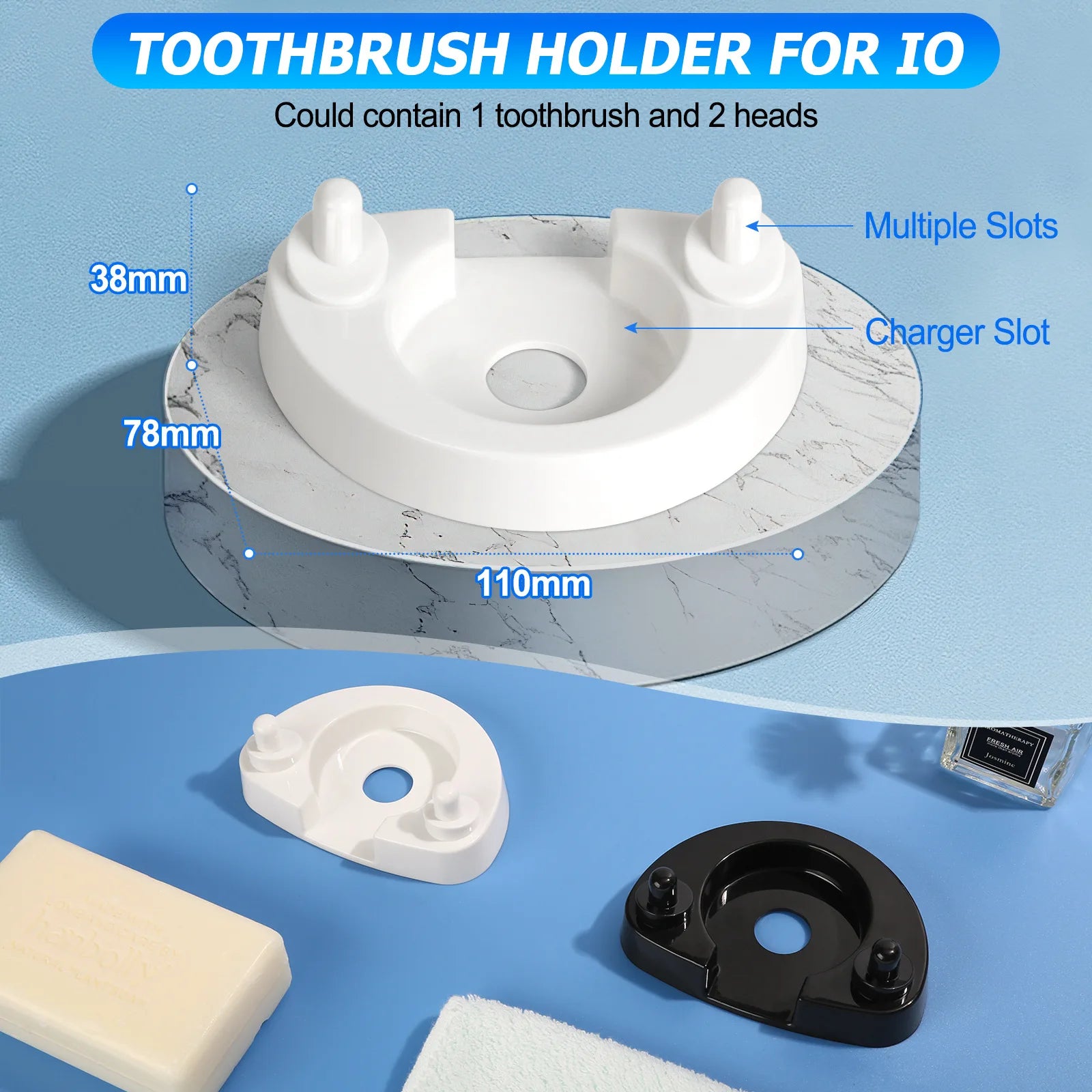 1 Pc Toothbrush Holder for Oral-B IO Electric Toothbrush Stand Toothbrush Storage Rack Tooth Brush Head Holder Charing Base Rack