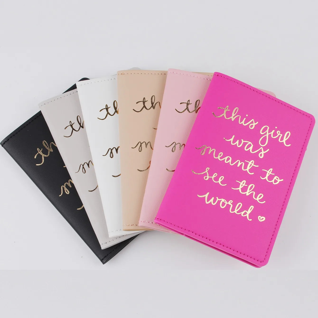 2PCS/Set Letters PU Leather Passport Cover Case Card Holder Lightweight Travel Accessories Wallet Gift For Couples