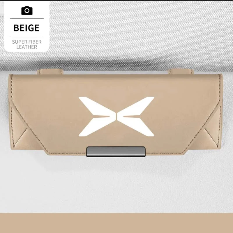 For Xpeng xiaopeng G9 G6 P5 X9 P9 P7 P7i P8 G3 G3i MONA M03 Accessories Parts Car Visor Sunglasses Glasses Holder Case Clip Box