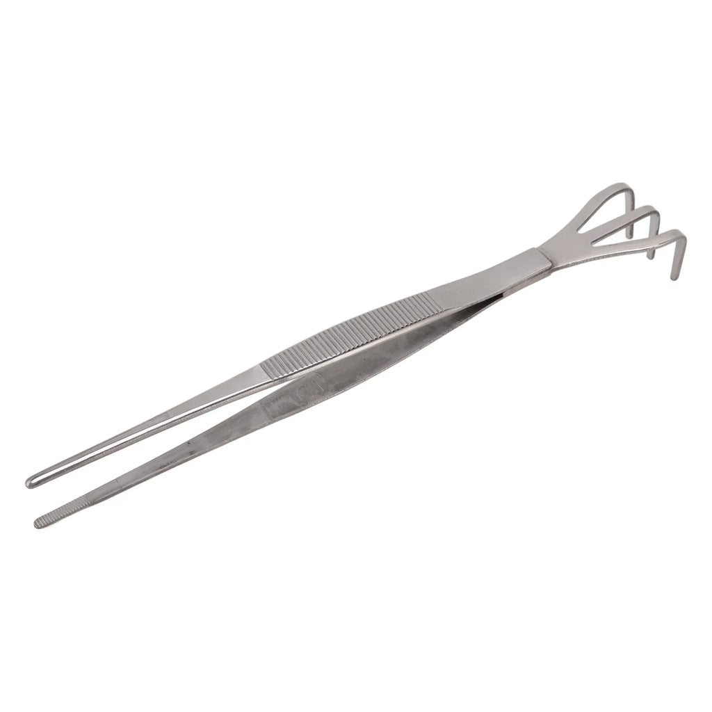 Root Rake with Tweezer 3 Prong Stainless Steel Loosen Soil Bonsai Tree Tools with Ergonomic Handle