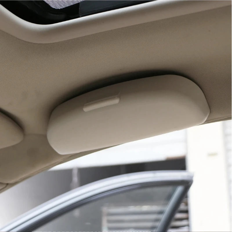 Car Sunglasses Holder Case Glasses Storage Box for Mitsubishi Lancer 10 9 Asx Outlander Pajero Sport Eclipse Cross Accessories